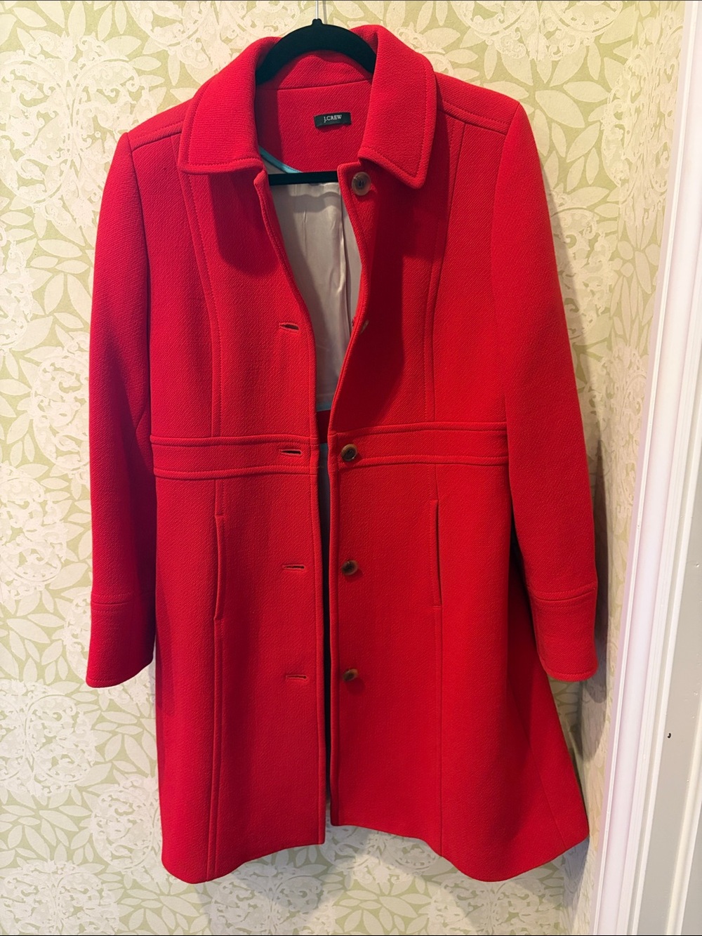 J. Crew Vibrant Red Lady Day Coat - 2008